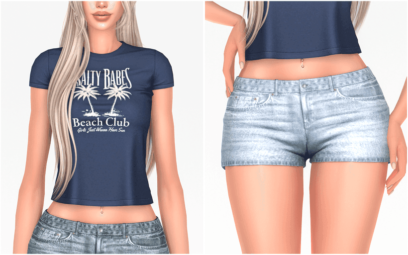 Галерея мода Сет одежды Ocean Breeze SET #1